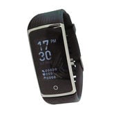 【ブラック】リストバンド型多機能スマートウォッチ
