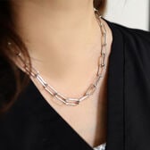 ステンレス　チェーンネックレス　太め　太い　ゴールド　シルバー　マグネット留め具