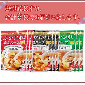 【3種計9袋】ふかひれ 濃縮スープ 気仙沼産ふかひれ使用 合計1.8kg (200g×9袋セット)
