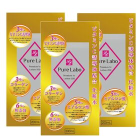 【3本セット】大容量VC化粧水200ml | 3種のビタミンC誘導体配合の大容量化粧水