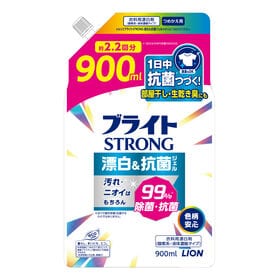 ブライトSTRONG　漂白＆抗菌ジェル　つめかえ用　900ML×12点セット | 部屋干し・生乾きのイヤなニオイもしっかり消臭＆除菌する酸素系液体漂白剤。