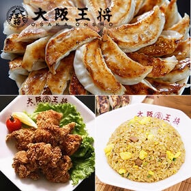【3種/計7袋】定番売れ筋セット（直火炒めチャーハン×3袋、肉餃子×2袋、唐揚げ×2袋） | レンジで簡単料理！忙しい方にオススメ♪大阪王将の定番中華詰め合わせセット！