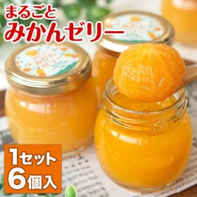 【計660g(110g×6個)】熊本県産 まるごとみかんゼリー | 熊本みかんまるまる1玉使用！