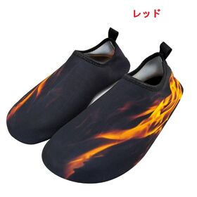 【レッド／Sサイズ（22~22.5cm）】マリンシューズハー...